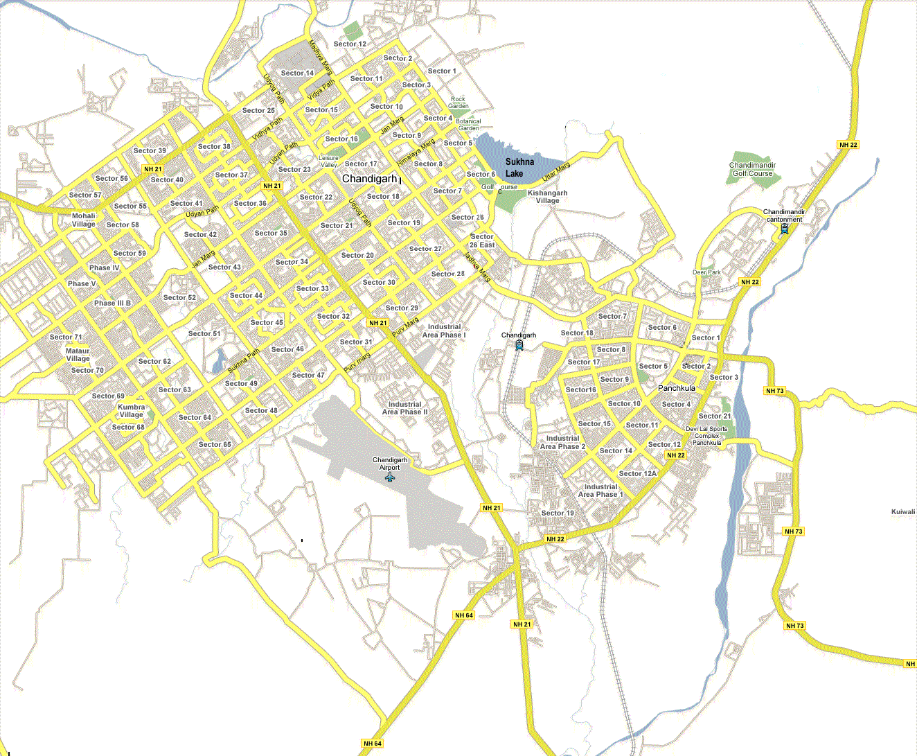 India Service Map